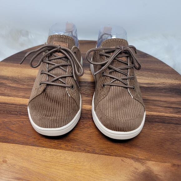 Spenco Santa Clara Brown Corduroy Women's Sneaker 6B NWOT - Picture 1 of 8